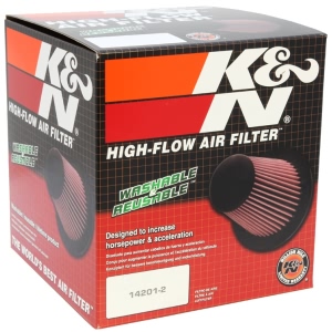 K&N E Series Round Tapered Red Air Filter （8" B x 3.875" T x 4.438" ID x 8" OD x 8" H) for 1995 Lincoln Continental - E-0945