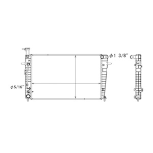 TYC Engine Coolant Radiator for Hyundai - 13077