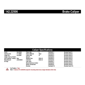 Centric Posi Quiet™ Loaded Brake Caliper for 1989 Land Rover Range Rover - 142.22506