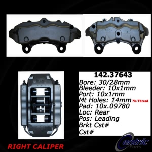 Centric Posi Quiet™ Loaded Brake Caliper for Audi Q7 - 142.37643
