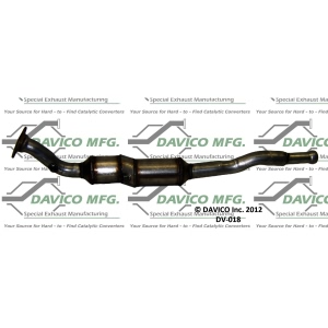 Davico Direct Fit Catalytic Converter and Pipe Assembly for 1999 Volvo S70 - DV-018