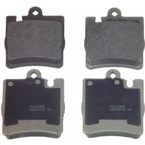 Wagner Thermoquiet Semi Metallic Rear Disc Brake Pads for 2006 Mercedes-Benz C280 - MX876