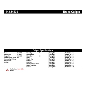 Centric Posi Quiet™ Loaded Brake Caliper for 2014 BMW 435i - 142.34439
