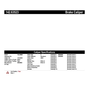 Centric Posi Quiet™ Loaded Brake Caliper for 2013 SRT Viper - 142.63523
