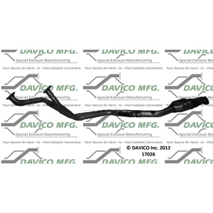 Davico Direct Fit Catalytic Converter and Pipe Assembly for 1985 BMW 735i - 17026