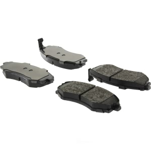 Centric Posi Quiet™ Extended Wear Semi-Metallic Front Disc Brake Pads for 2000 Hyundai Elantra - 106.07001