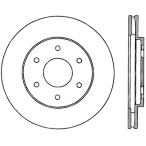 Centric Premium™ High Carbon Alloy Brake Rotor for 2005 Nissan Titan - 125.42084