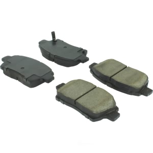 Centric Posi Quiet™ Extended Wear Semi-Metallic Front Disc Brake Pads for 2004 Toyota Prius - 106.08220