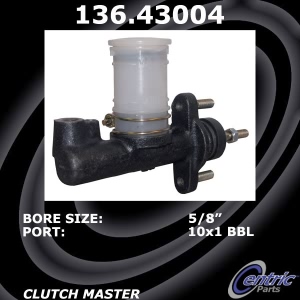 Centric Premium™ Clutch Master Cylinder for 1987 Isuzu Pickup - 136.43004