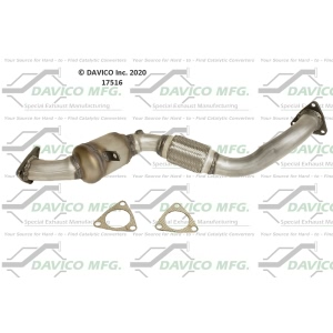 Davico Direct Fit Catalytic Converter and Pipe Assembly for 2009 Volkswagen Touareg - 17516
