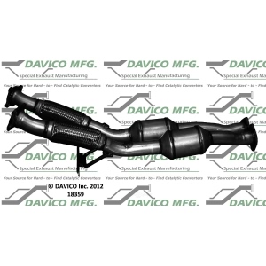 Davico Direct Fit Catalytic Converter and Pipe Assembly for 2009 Volvo XC90 - 18359