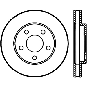 Centric Premium™ Brake Rotor for 1991 Oldsmobile 98 - 125.62050