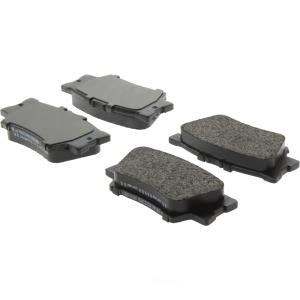 Centric Posi Quiet™ Extended Wear Semi-Metallic Rear Disc Brake Pads for 2016 Lexus ES350 - 106.12120