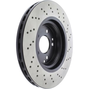 Centric SportStop Drilled 1-Piece Front Brake Rotor for Mercedes-Benz C320 - 128.35086