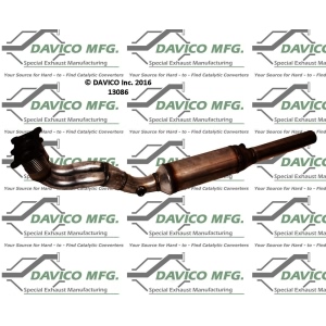 Davico Direct Fit Catalytic Converter and Pipe Assembly for 2000 Volkswagen Golf - 13086