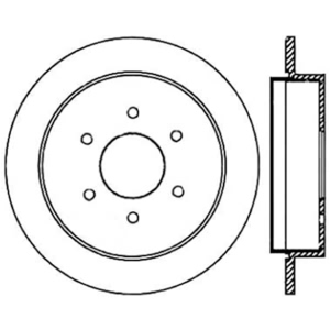 Centric Premium™ Brake Rotor for 2005 Nissan Armada - 125.42081