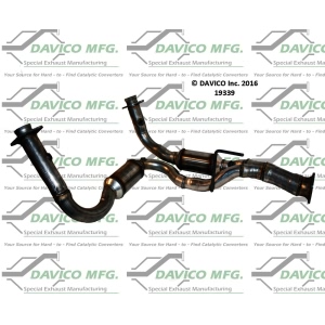 Davico Direct Fit Catalytic Converter and Pipe Assembly for 2009 Jeep Grand Cherokee - 19339