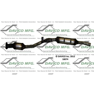 Davico Direct Fit Catalytic Converter and Pipe Assembly for 2000 Audi A6 - 18074