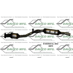 Davico Direct Fit Catalytic Converter and Pipe Assembly for 2005 Volkswagen Passat - 18074