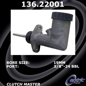 Centric Premium™ Clutch Master Cylinder for 1993 Land Rover Defender 110 - 136.22001