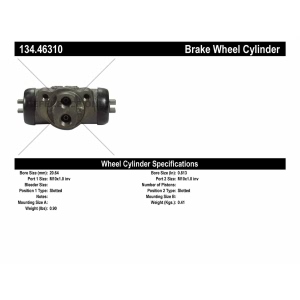 Centric Premium™ Wheel Cylinder for 1984 Plymouth Colt - 134.46310