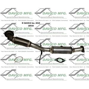 Davico Direct Fit Catalytic Converter and Pipe Assembly for 2016 Volvo XC70 - 18533