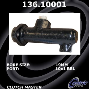 Centric Premium Clutch Master Cylinder for 1985 Peugeot 505 - 136.10001