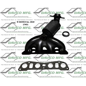 Davico Exhaust Manifold with Integrated Catalytic Converter for 2018 Nissan Sentra - 17451