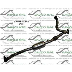 Davico Direct Fit Catalytic Converter and Pipe Assembly for 1998 Isuzu Trooper - 17430