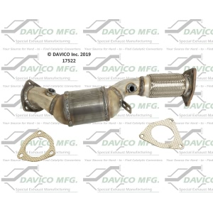 Davico Direct Fit Catalytic Converter and Pipe Assembly for 2010 Audi Q7 - 17522