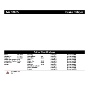 Centric Posi Quiet™ Loaded Brake Caliper for 2018 Audi S6 - 142.33665