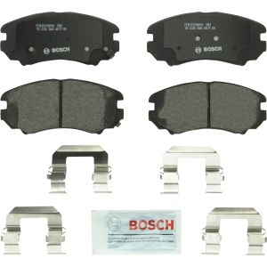 Bosch QuietCast™ Premium Organic Front Disc Brake Pads for 2008 Kia Sportage - BP924