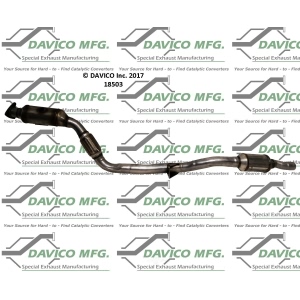 Davico Direct Fit Catalytic Converter and Pipe Assembly for 2009 Audi A6 Quattro - 18503