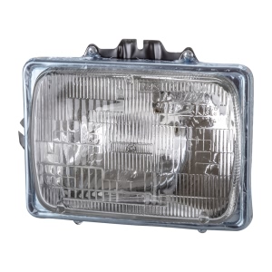 TYC Replacement 7X6 Rectangular Driver Side Chrome Sealed Beam Headlight for 1984 Ford F-150 - 22-1040