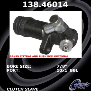 Centric Premium Clutch Slave Cylinder for 1996 Mitsubishi Eclipse - 138.46014