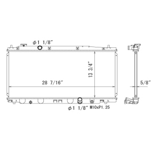 TYC Engine Coolant Radiator for 2013 Honda Fit - 13416