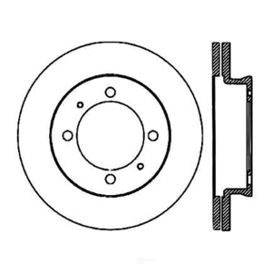 Centric Premium™ Brake Rotor for 1984 Plymouth Conquest - 120.46006