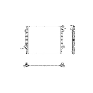 TYC Engine Coolant Radiator for 2014 Toyota Tacoma - 2802