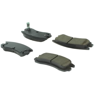 Centric Posi Quiet™ Extended Wear Semi-Metallic Rear Disc Brake Pads for 1996 Cadillac DeVille - 106.07140