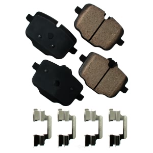 Akebono EURO™ Ultra-Premium Ceramic Rear Disc Brake Pads for BMW 650i Gran Coupe - EUR1469