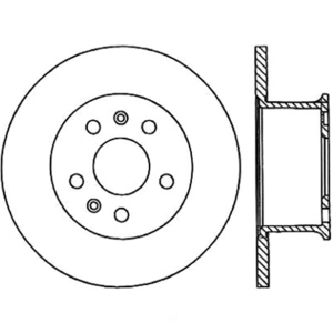 Centric Gcx Brake Rotor for Volkswagen Transporter - 320.33009F