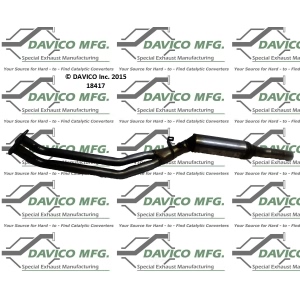 Davico Direct Fit Catalytic Converter and Pipe Assembly for 1993 BMW 850Ci - 18417