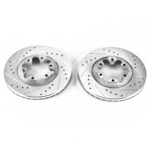 Power Stop PowerStop Evolution Performance Drilled, Slotted& Plated Brake Rotor Pair for 2008 Isuzu i-290 - AR8653XPR