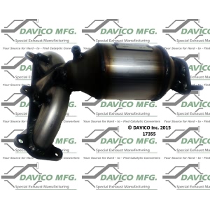 Davico Exhaust Manifold with Integrated Catalytic Converter for 2007 Hyundai Tucson - 17355