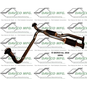 Davico Direct Fit Catalytic Converter and Pipe Assembly for 1999 Cadillac Escalade - 16541