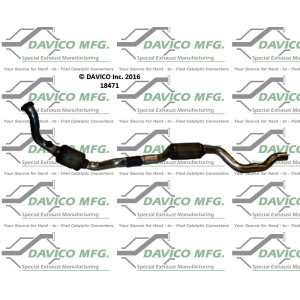 Davico Direct Fit Catalytic Converter and Pipe Assembly for 2005 Mercedes-Benz ML350 - 18471