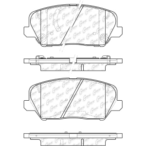 Centric Posi Quiet™ Ceramic Front Disc Brake Pads for 2016 Hyundai Veloster - 105.18270