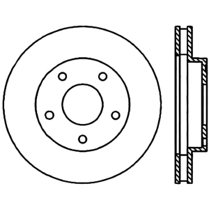 Centric Premium™ Brake Rotor for Isuzu Hombre - 125.66038