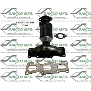 Davico Exhaust Manifold with Integrated Catalytic Converter for 2014 Kia Sorento - 17501