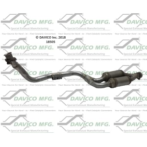 Davico Direct Fit Catalytic Converter and Pipe Assembly for 2000 Mercedes-Benz SLK230 - 18505